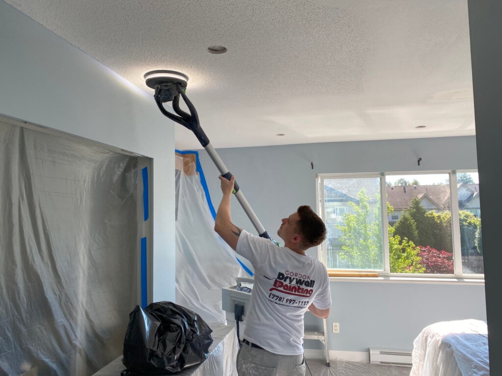 Popcorn ceiling removal maple ridge